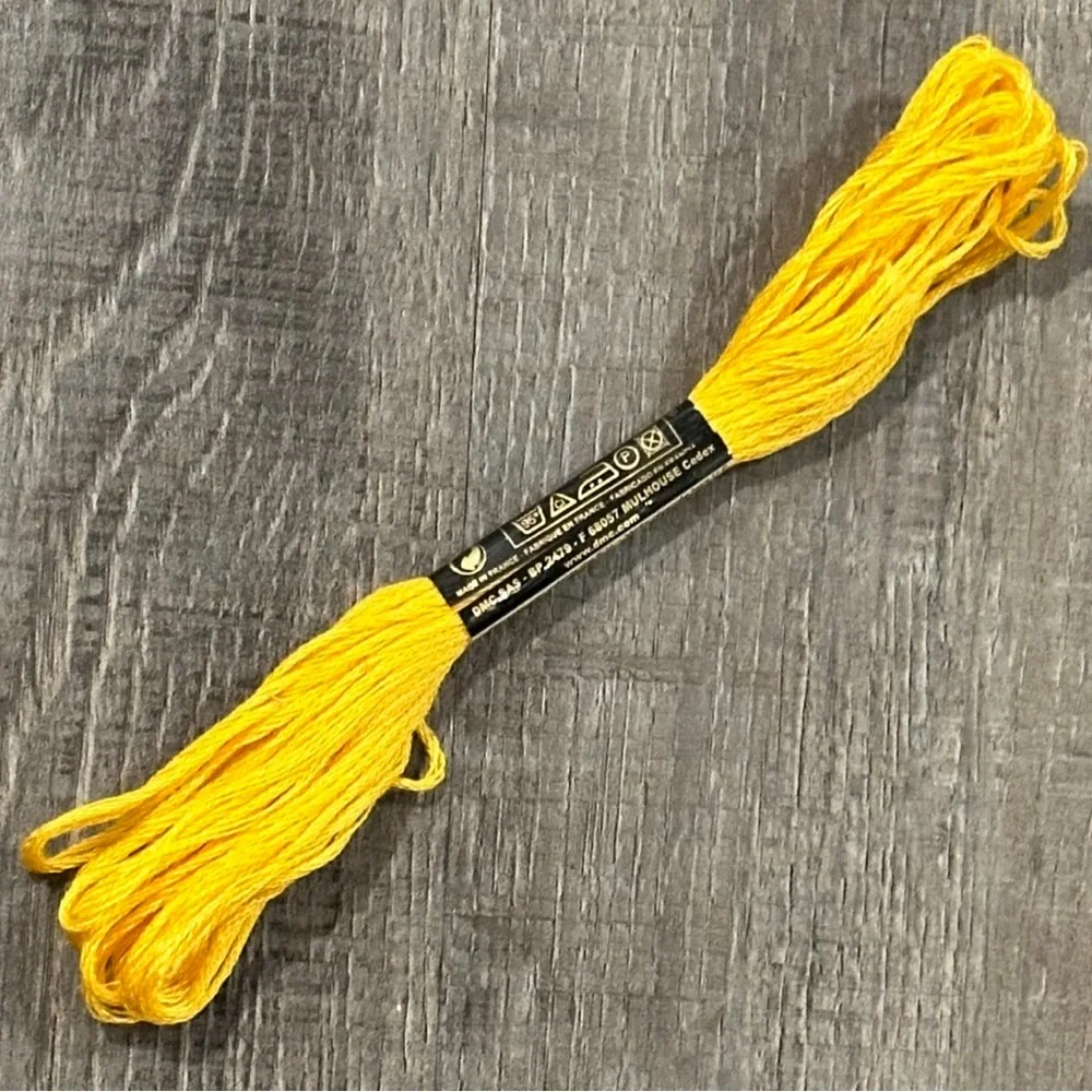 💞 New Yellow Gold Embroidery Floss Craft String